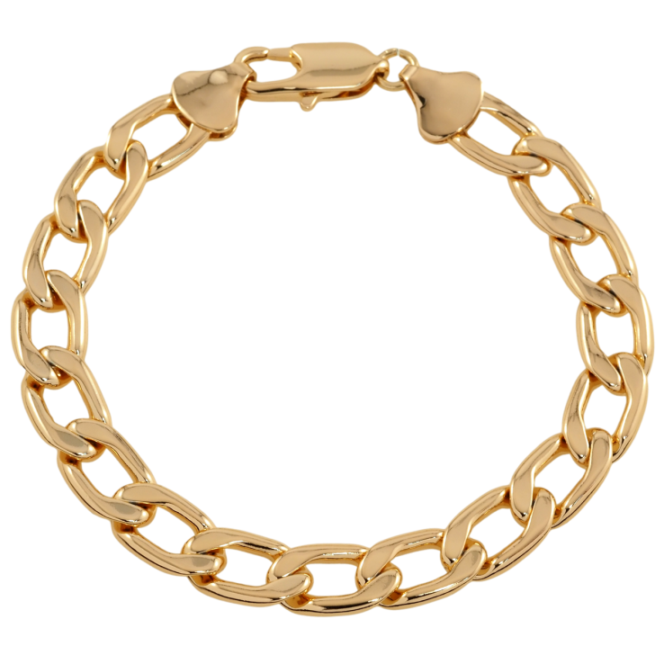 Браслет Xuping Позолота 18K Цепочка плетение Панцирное размер 18.5см х 8мм фото №9