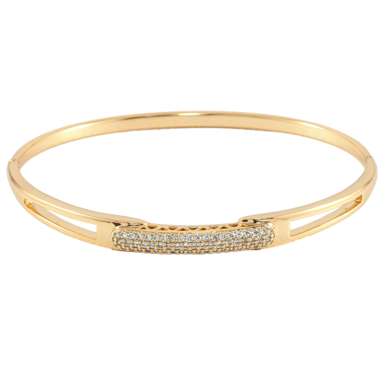 Браслет Xuping Позолота 18K Інкрустація цирконієм» ø 6см фото №1