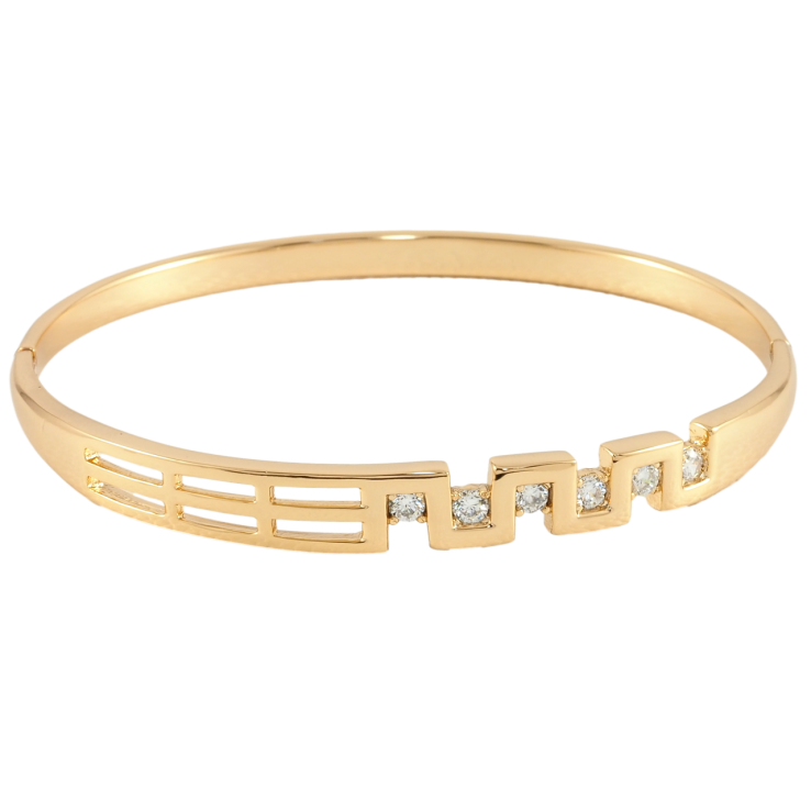 Браслет Xuping Позолота 18K Узор с цирконием ø 6см фото №21