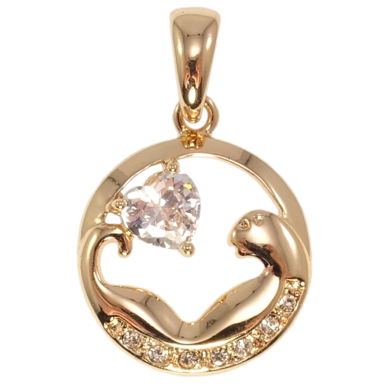 Кулон Fallon Позолота 18K Закохане звірятко фото №22