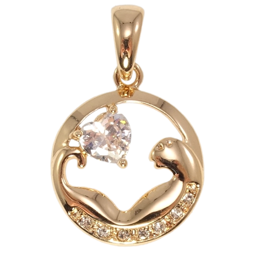 Кулон Fallon Позолота 18K Закохане звірятко фото №1