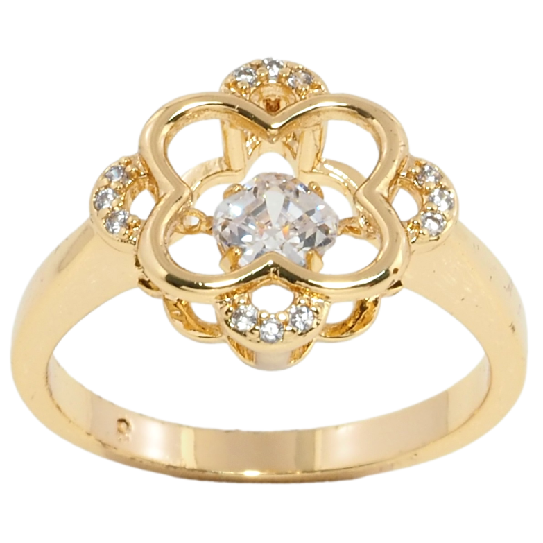 Каблучка Fallon Позолота 18K Фігурний Візерунок Вставка Кристал та Інкрустація Цирконій фото №17