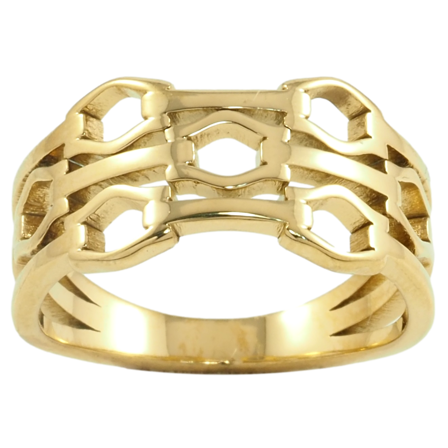 Кольцо Xuping TTM Stainless Steel Цвет 14К Декоративный узор фото №1