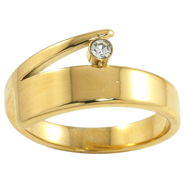 Кольцо Xuping TTM Stainless Steel Цвет 14К Декоративный узор с цирконием фото №22