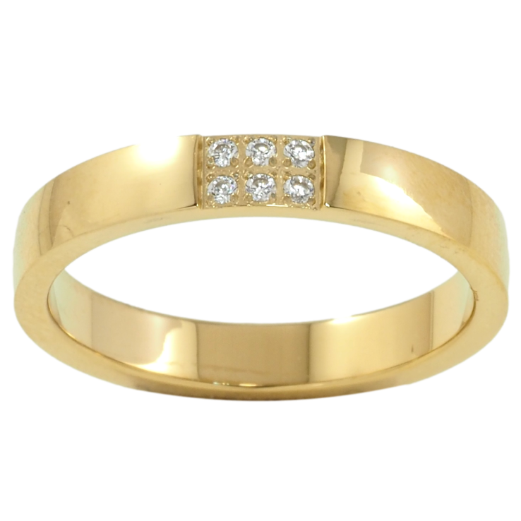 Кольцо Xuping TTM Stainless Steel Цвет 14К Узор с цирконием, шир. 3.5мм фото №20