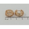 Серьги Xuping Позолота 18K колечки Резной узор веточки фото №3