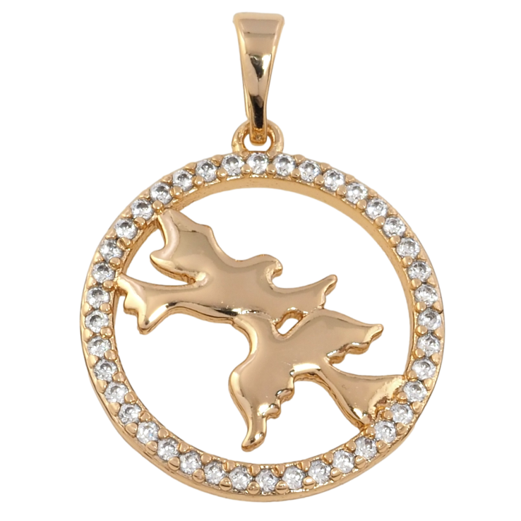 Кулон Xuping Позолота 18K Колечко з цирконієм Відьма на мітлі» для ланцюжка до 5мм фото №20