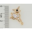 Кулон Xuping Позолота 18K Олененок с цирконием для цепочки до 3мм фото №2