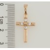 Кулон Xuping Позолота 18K Хрест з цирконієм для ланцюжка до 5мм фото №2
