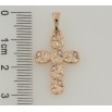 Кулон Xuping Позолота 18K Крест с цирконием для цепочки до 5мм фото №2