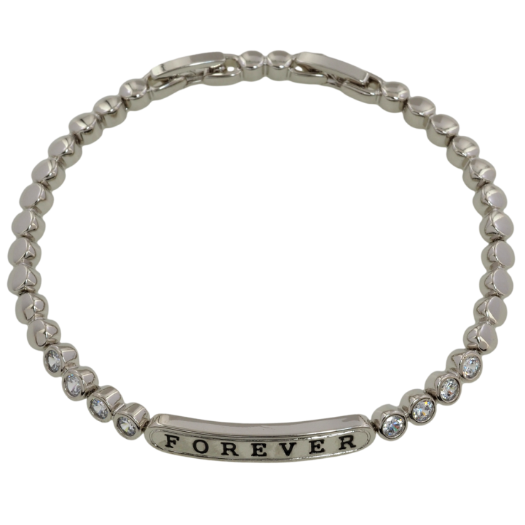 Браслет Xuping Родій «Forever» розмір з доп. замком 17,19см х 4мм фото №3