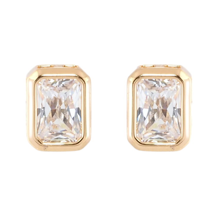 Серьги Xuping Позолота 18K пусеты Фианиты фото №7 Серьги Xuping Позолота 18K пусеты Фианиты фото №7