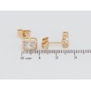 Серьги Xuping Позолота 18K пусеты Фианиты фото №2