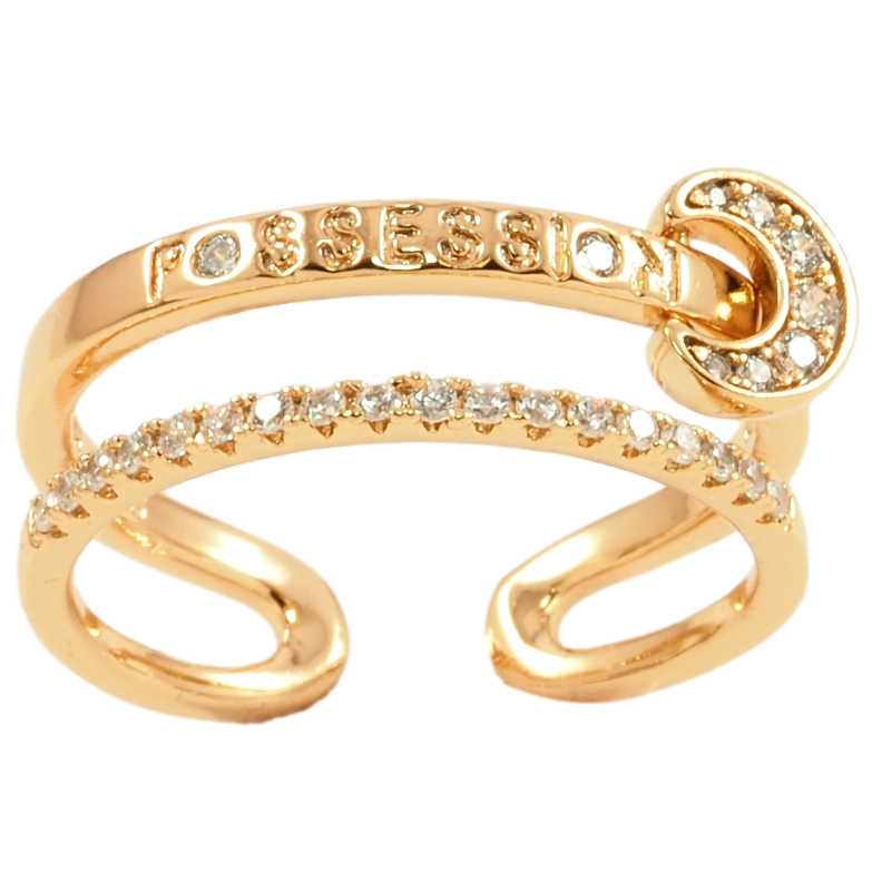 Кольцо Xuping Позолота 18K Possession фото №6