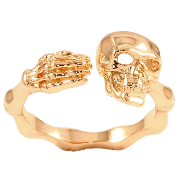 Кольцо Xuping Позолота 18K Череп фото №10