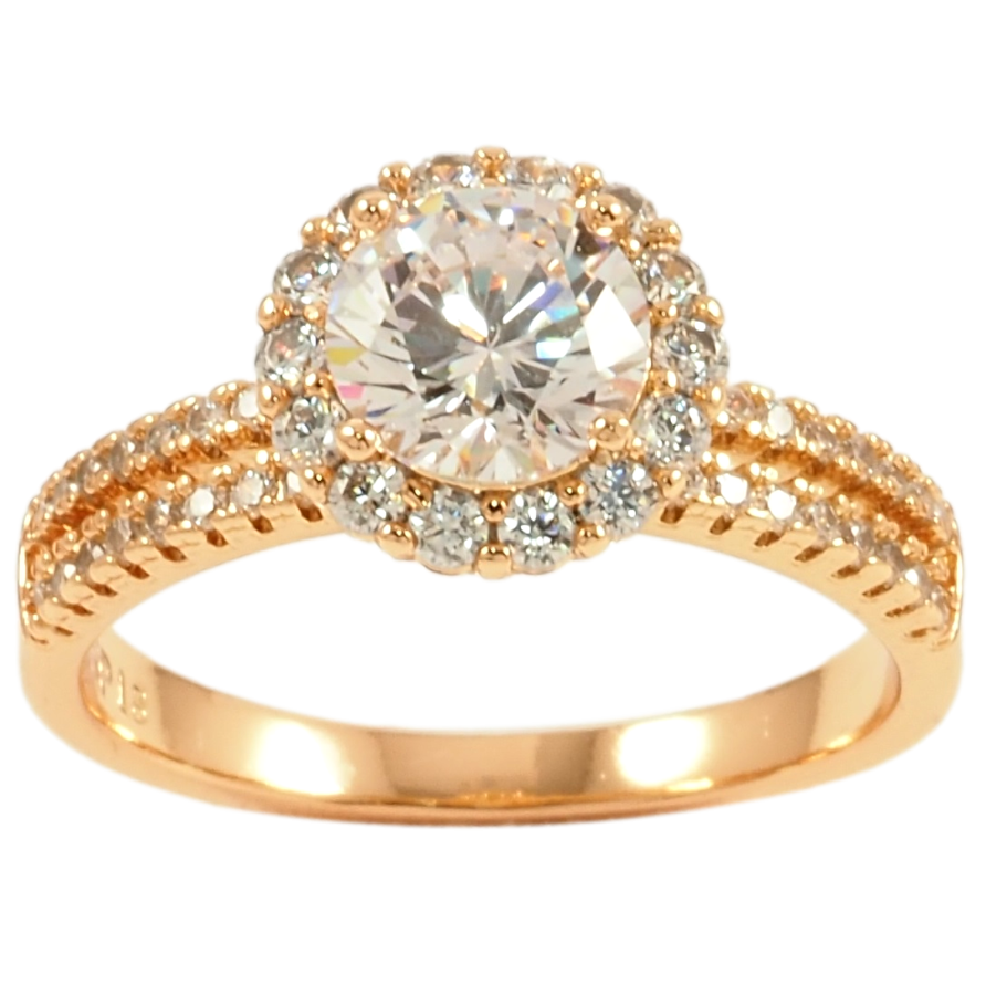 Каблучка Xuping Позолота 18K «Інкрустація цирконієм» фото №1