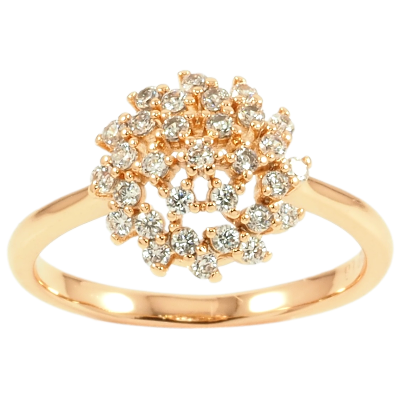 Кольцо Xuping Позолота 18K Инкрустация цирконием фото №1