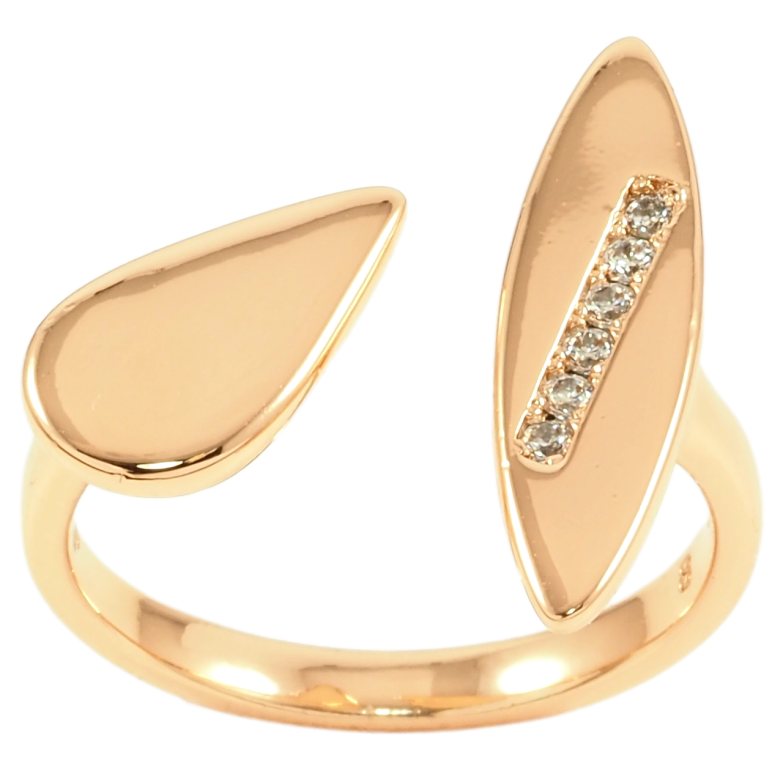 Каблучка Xuping Позолота 18K «Декоративний візерунок з цирконієм» фото №3