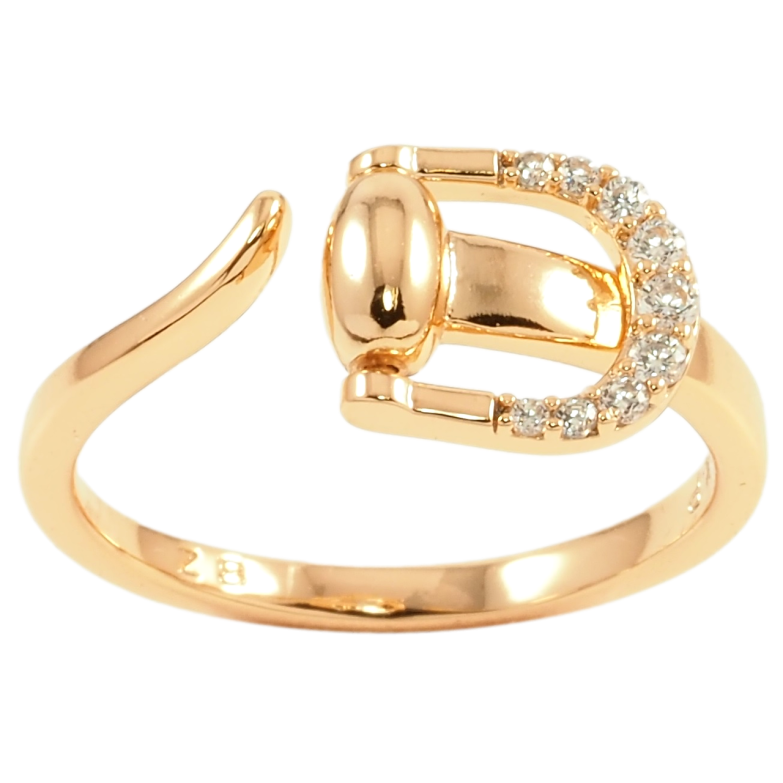 Каблучка Xuping Позолота 18K Ремінець фото №8