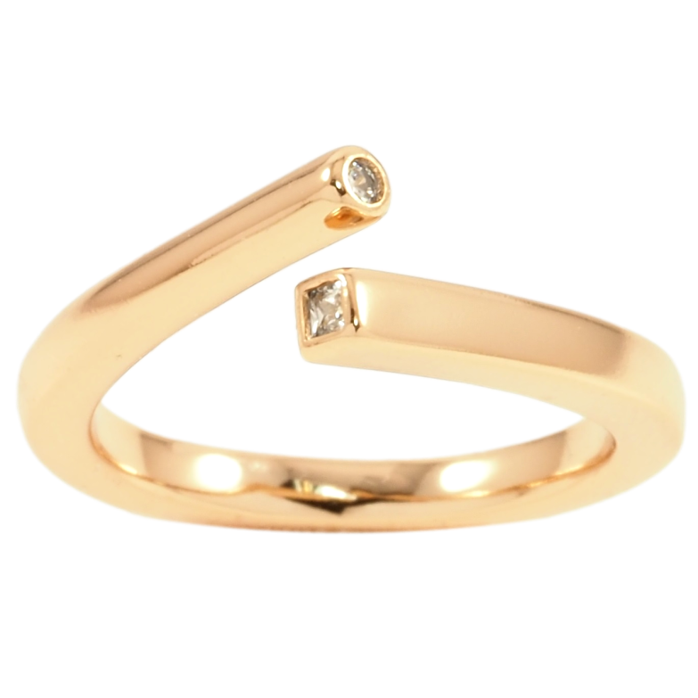 Кольцо Xuping Позолота 18K Декоративное с кристаллами фото №19