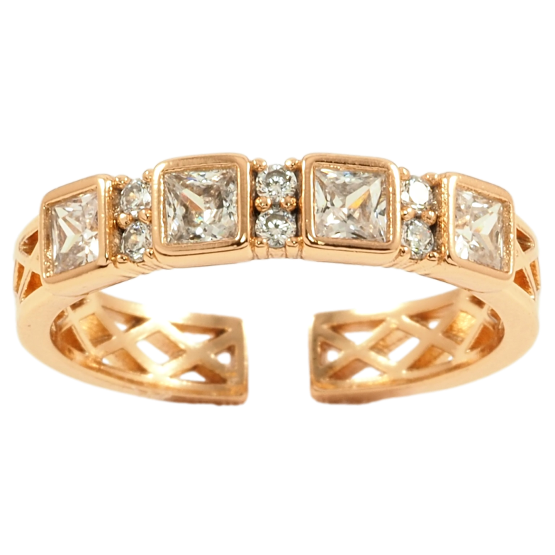 Каблучка Xuping Позолота 18K Інкрустація цирконієм фото №1