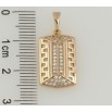 Кулон Xuping Позолота 18K Різьблений візерунок з інкрустацією цирконієм для ланцюжка до 5мм фото №2