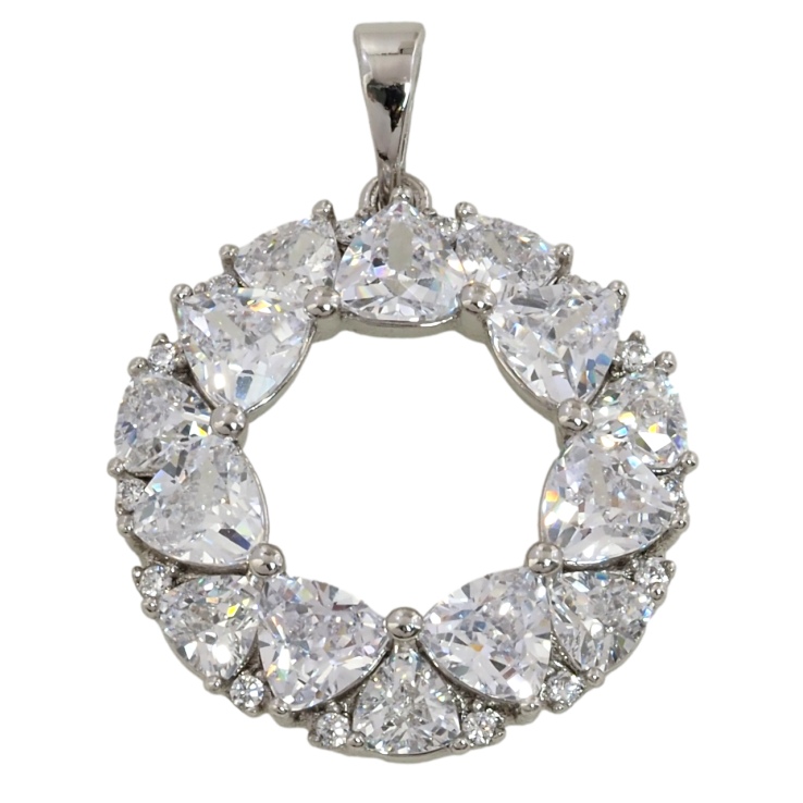 Кулон Xuping Родій Кристальне колечко для ланцюжка до 5мм фото №22