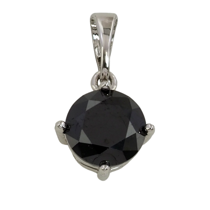 Кулон Xuping Родій Чорний фіаніт, ø 8мм для ланцюжка до 5мм фото №5