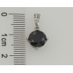 Кулон Xuping Родій Чорний фіаніт, ø 8мм для ланцюжка до 5мм фото №2