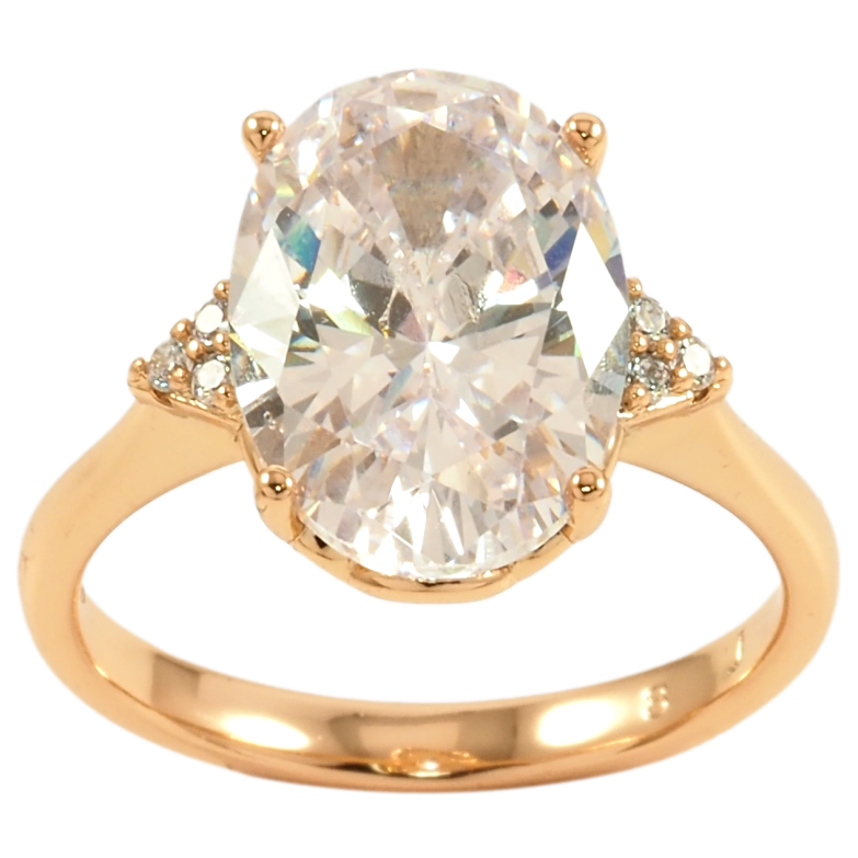 Кольцо Xuping Позолота 18K Крупный фианит фото №1