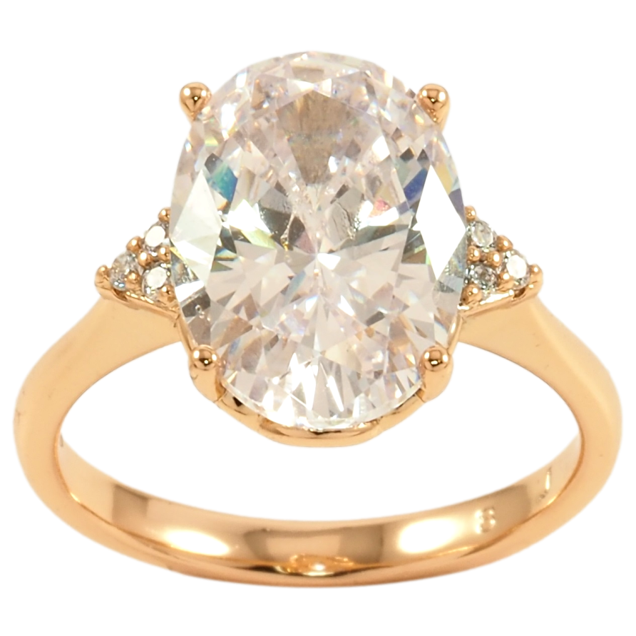 Кольцо Xuping Позолота 18K Крупный фианит фото №1