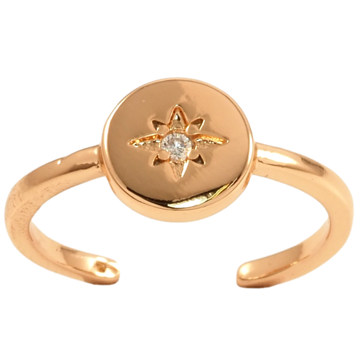 Кольцо Xuping Позолота 18K Узор звездочка фото №2