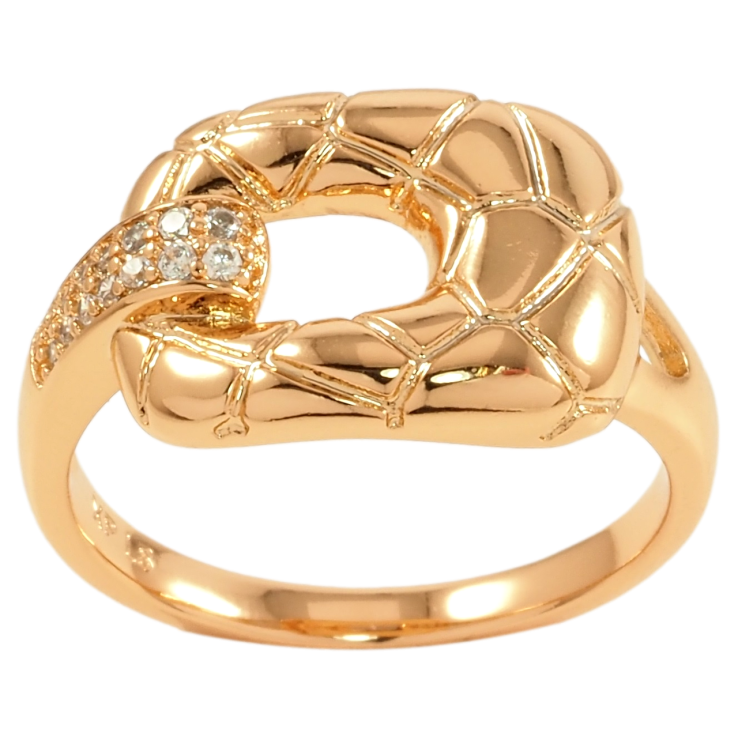 Кольцо Xuping Позолота 18K Декоративный узор с цирконием фото №19