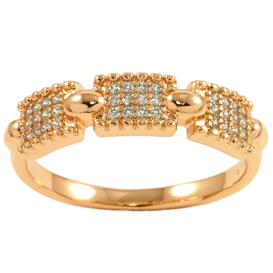 Кольцо Xuping Позолота 18K Инкрустация цирконием фото №1