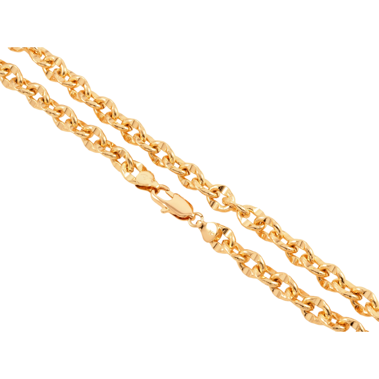 Ланцюжок Xuping Позолота 18K Плетіння Якірне довжина 49см х 8мм фото №6