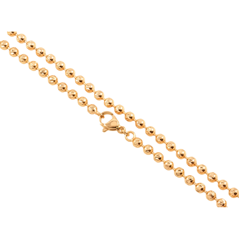 Ланцюжок Xuping Позолота 18K Плетіння Перлина довжина 44см х 3мм фото №20