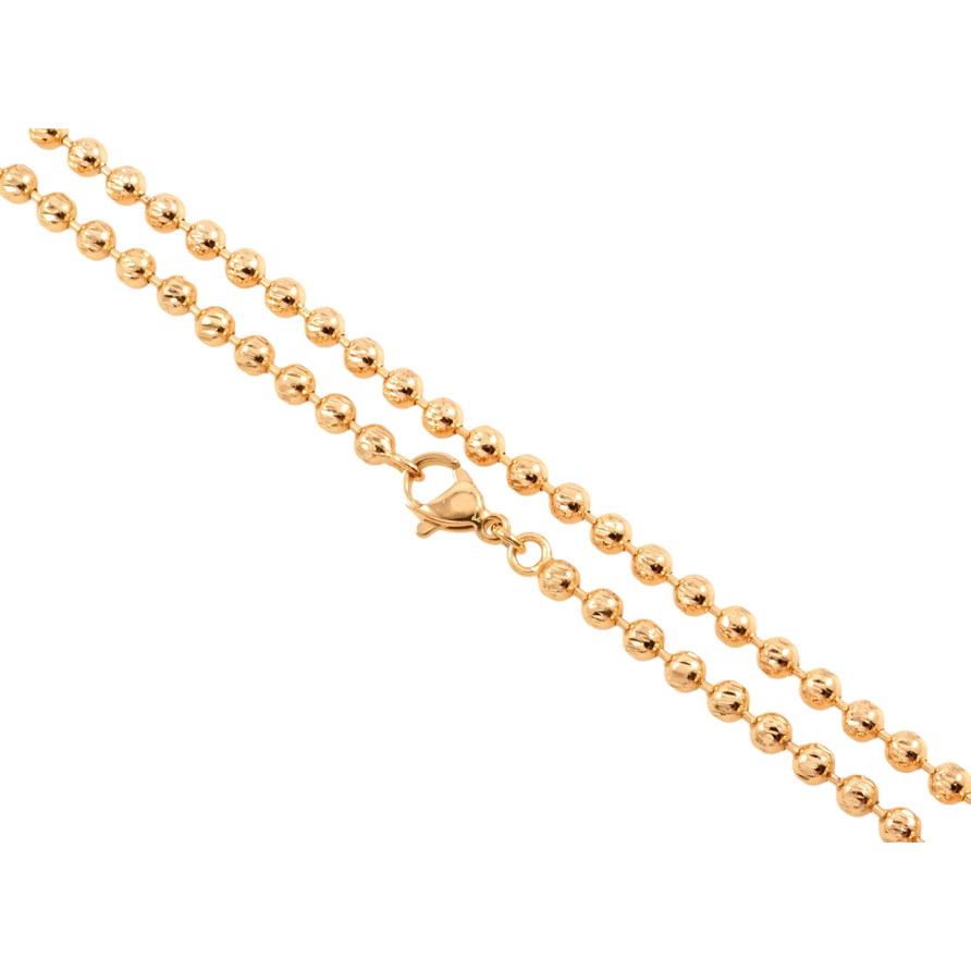 Цепочка Xuping Позолота 18K Плетение Перлина длина 44см х 3мм фото №1