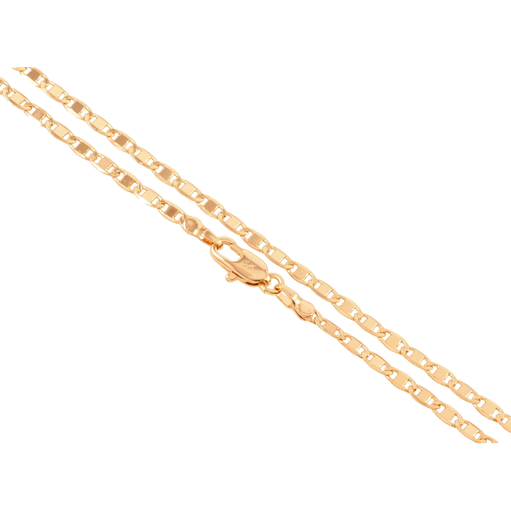 Ланцюжок Xuping Позолота 18K Плетіння Морський ланцюг довжина 44см х 3мм фото №4