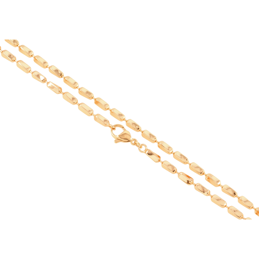 Ланцюжок Xuping Позолота 18K Плетіння Перлина довжина 50см х 3мм фото №1