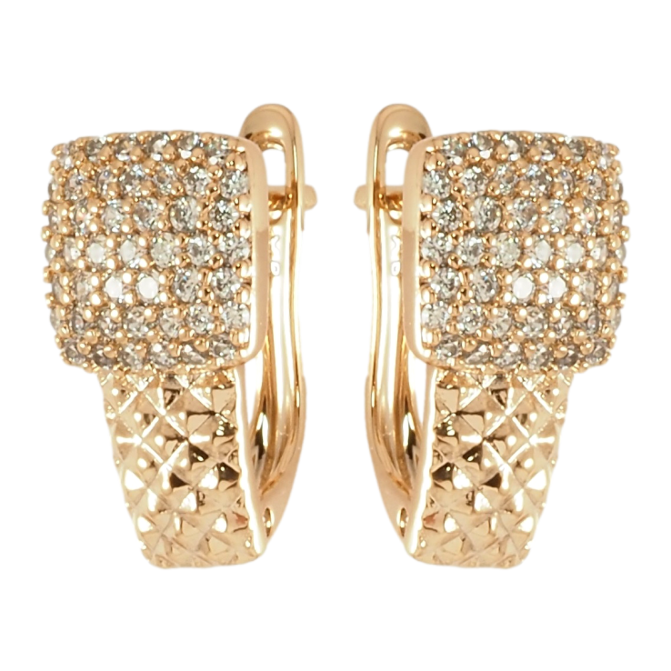 Серьги Xuping Позолота 18K английский замок Инкрустация цирконием фото №22