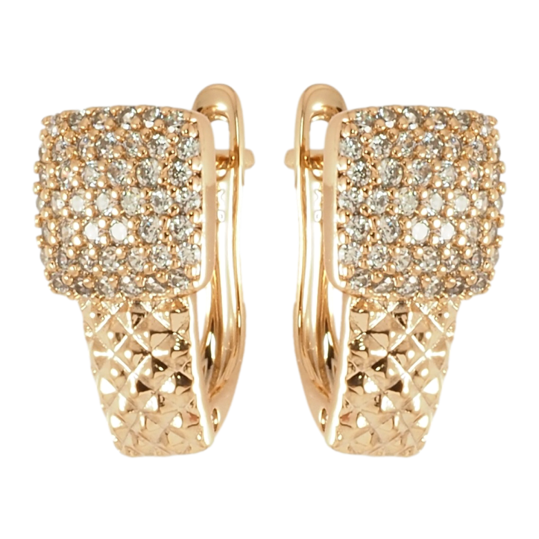 Серьги Xuping Позолота 18K английский замок Инкрустация цирконием фото №14