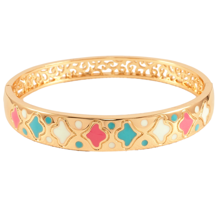 Браслет Xuping Позолота 18K Узор цветной эмалью ø 6см фото №12