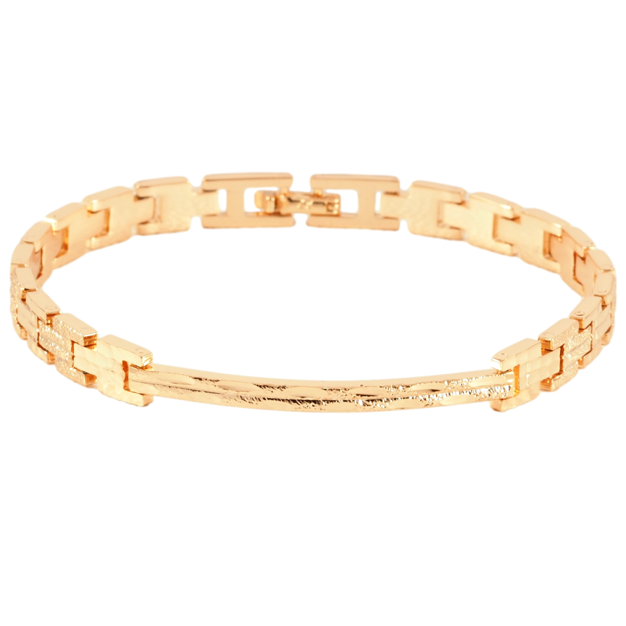 Браслет Xuping Позолота 18K Декоративный узор размер 20.5см х 2.5-6мм фото №1