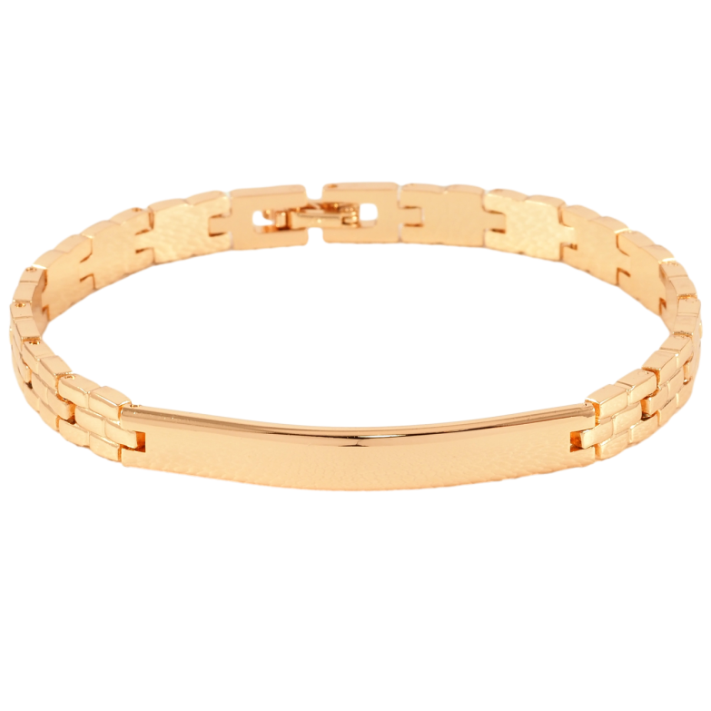 Браслет Xuping Позолота 18K Браслетний візерунок з вставкою розмір 19.5см х 6мм фото №1