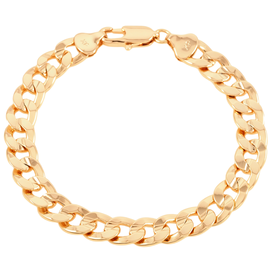 Браслет Xuping Позолота 18K Цепочка Панцирная размер 20см х 9мм фото №1 Браслет Xuping Позолота 18K Цепочка Панцирная размер 20см х 9мм фото №1