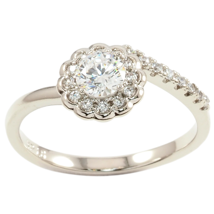 Каблучка Xuping Родій Квіточка з цирконієм фото №24 Каблучка Xuping Родій Квіточка з цирконієм фото №24