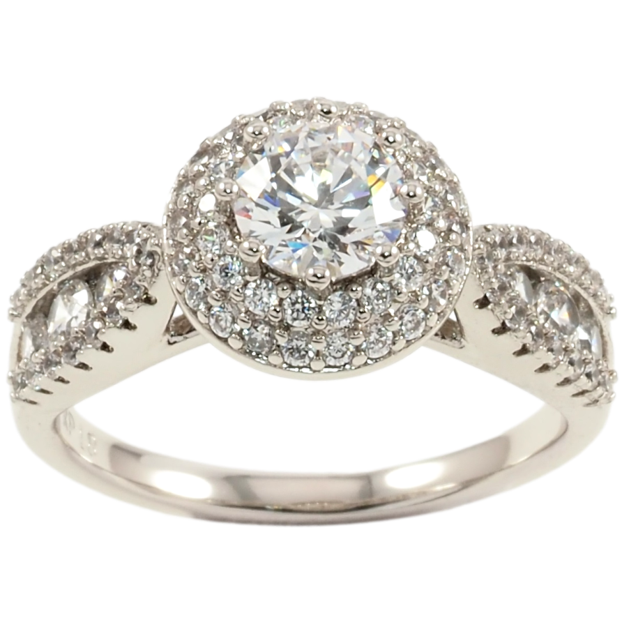 Каблучка Xuping Родій Інкрустація цирконієм фото №1