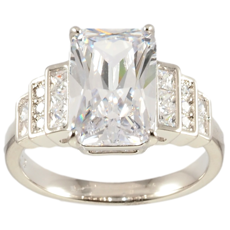 Каблучка Xuping Родій Фіаніт з інкрустацією цирконієм фото №24