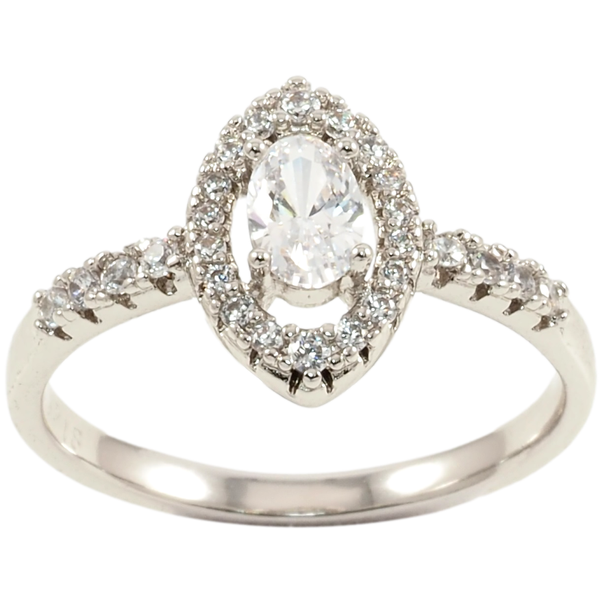 Каблучка Xuping Родій Інкрустація цирконієм фото №1