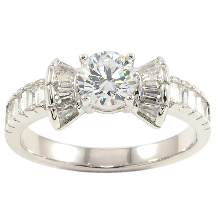 Каблучка Xuping Родій Кришталевий бант фото №1